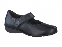 chaussure mobils velcro flora noir